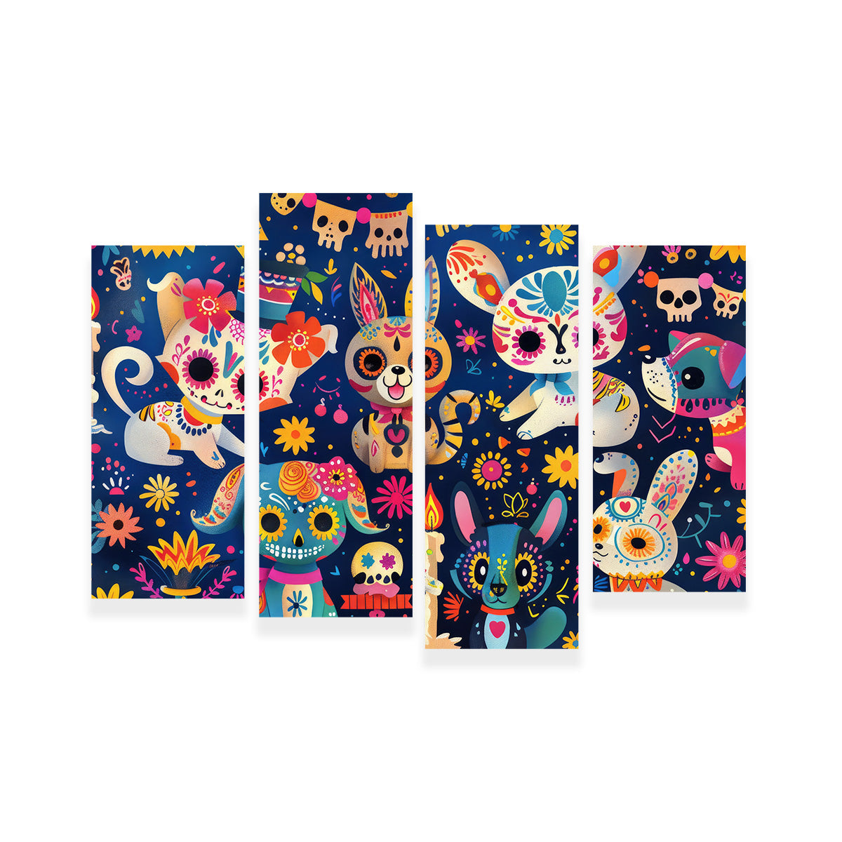 Day of the Dead Animals Wall Art
