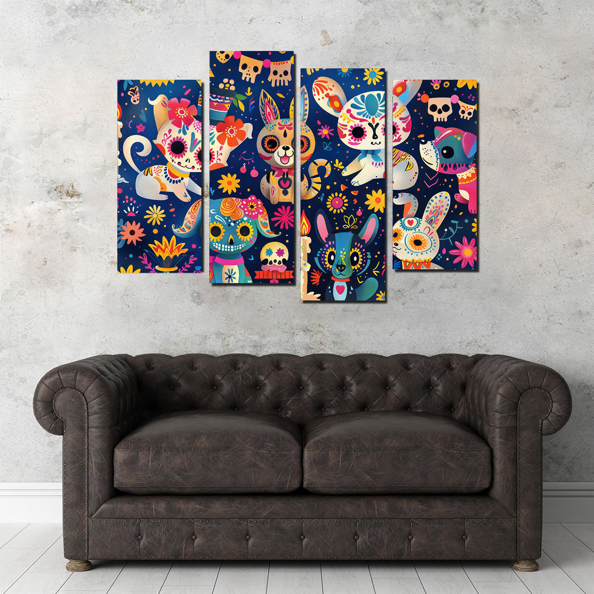 Day of the Dead Animals Wall Art