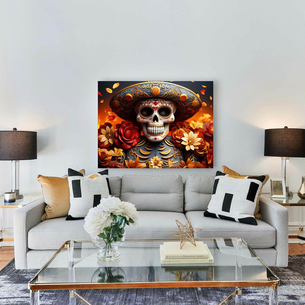 Day of the Dead Skull Wall Art