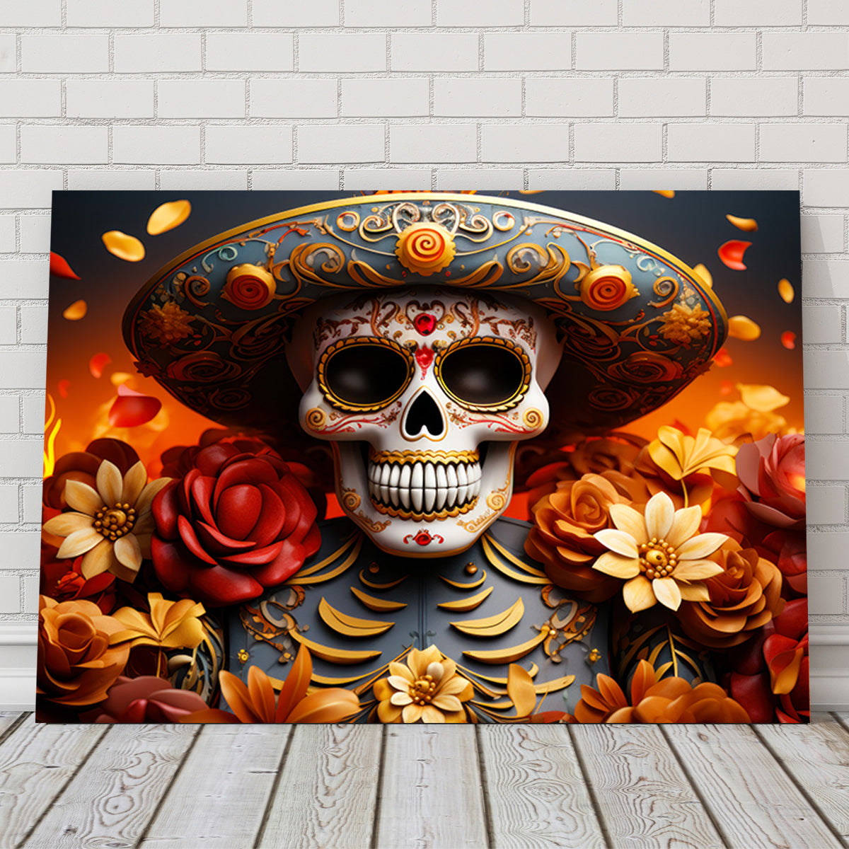 Day of the Dead Skull Wall Art