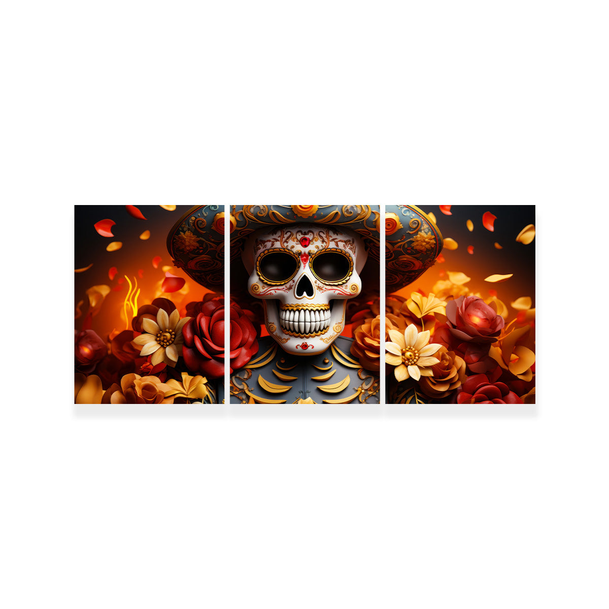 Day of the Dead Skull Wall Art