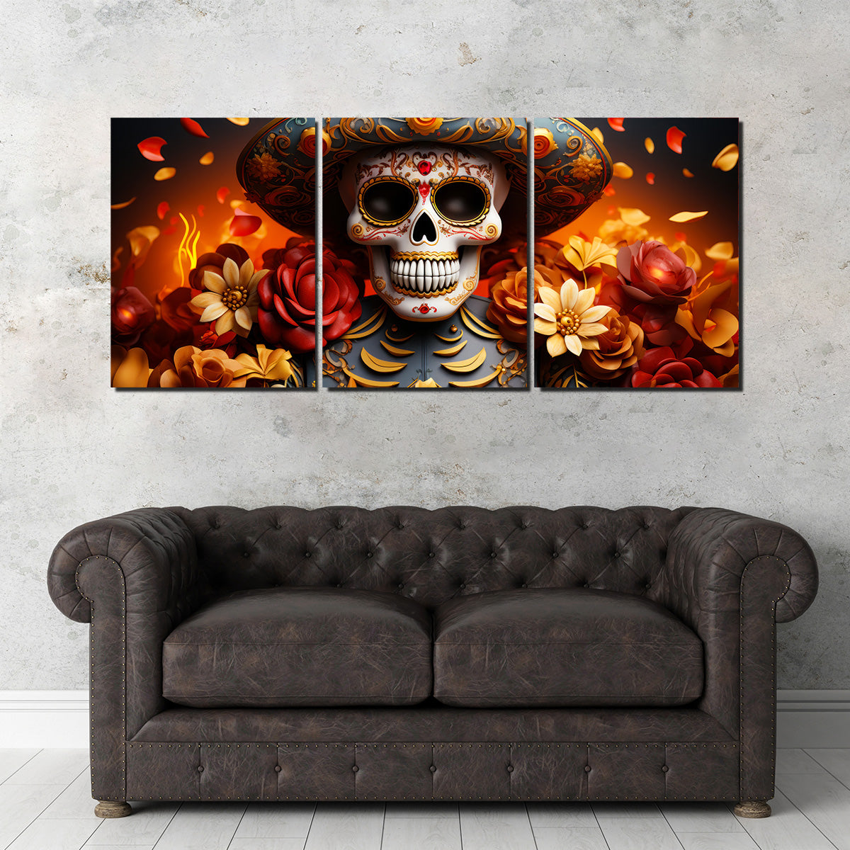 Day of the Dead Skull Wall Art