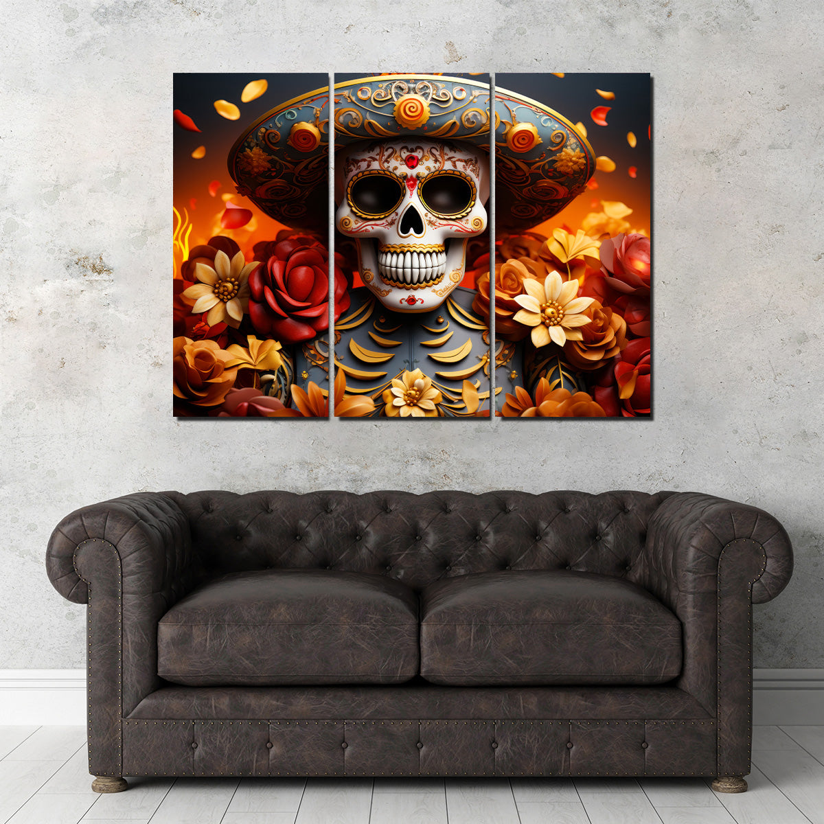 Day of the Dead Skull Wall Art