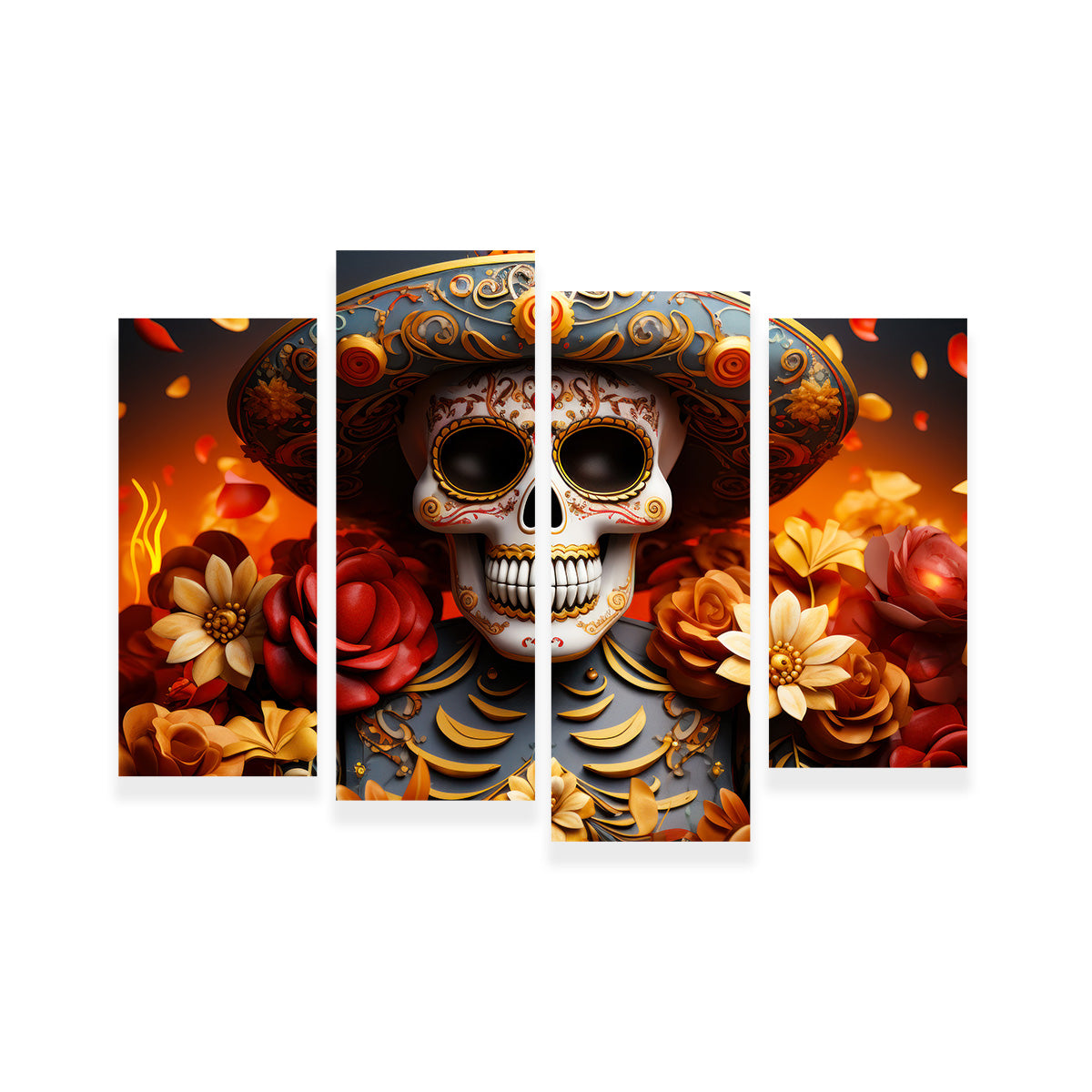 Day of the Dead Skull Wall Art