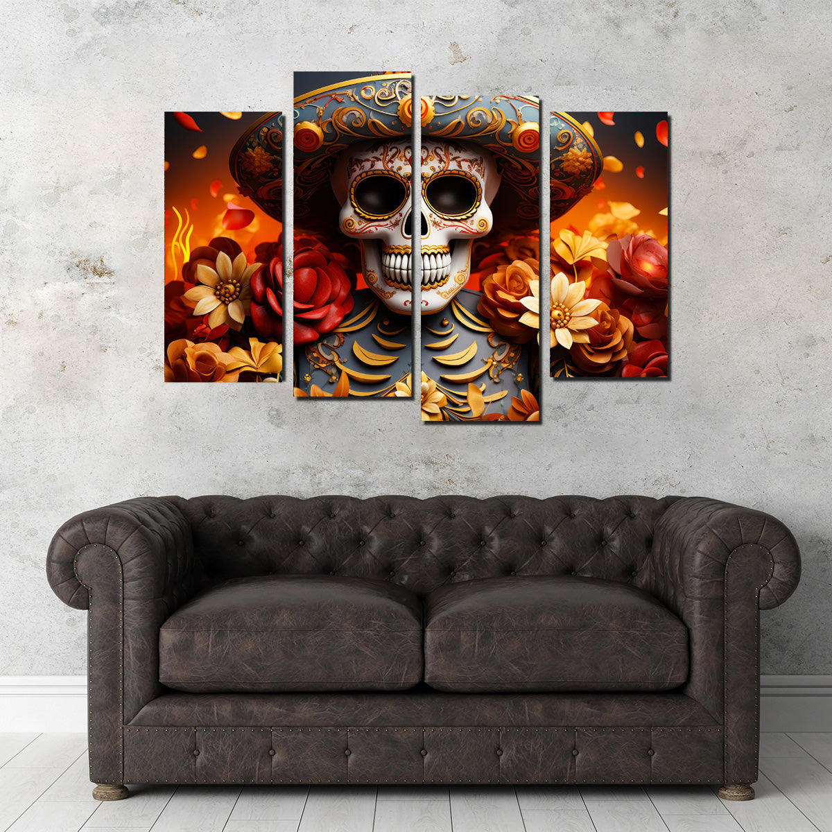 Day of the Dead Skull Wall Art