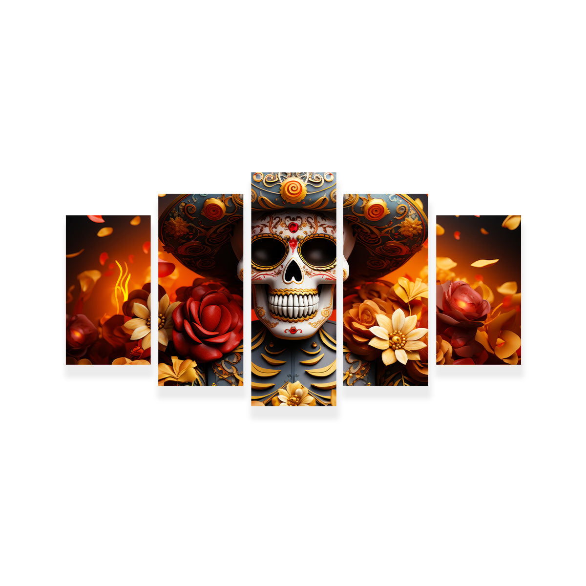 Day of the Dead Skull Wall Art