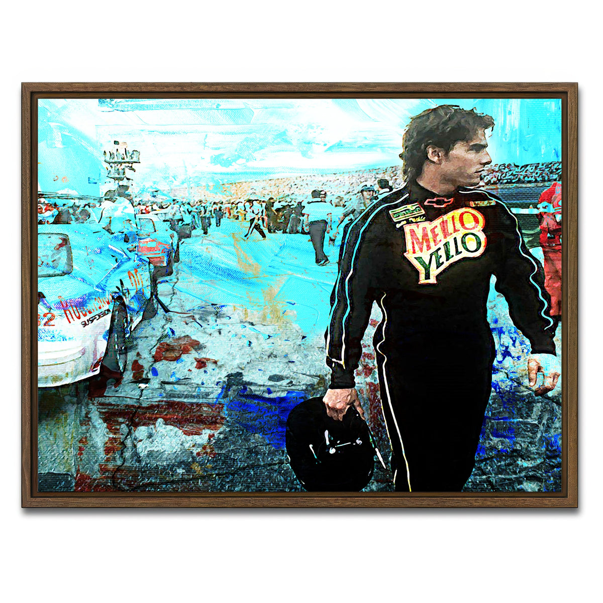 AUTO-MOCKUP WHITE | Days of Thunder | 1 Piece | Walnut Framed Canvas | group=4x3