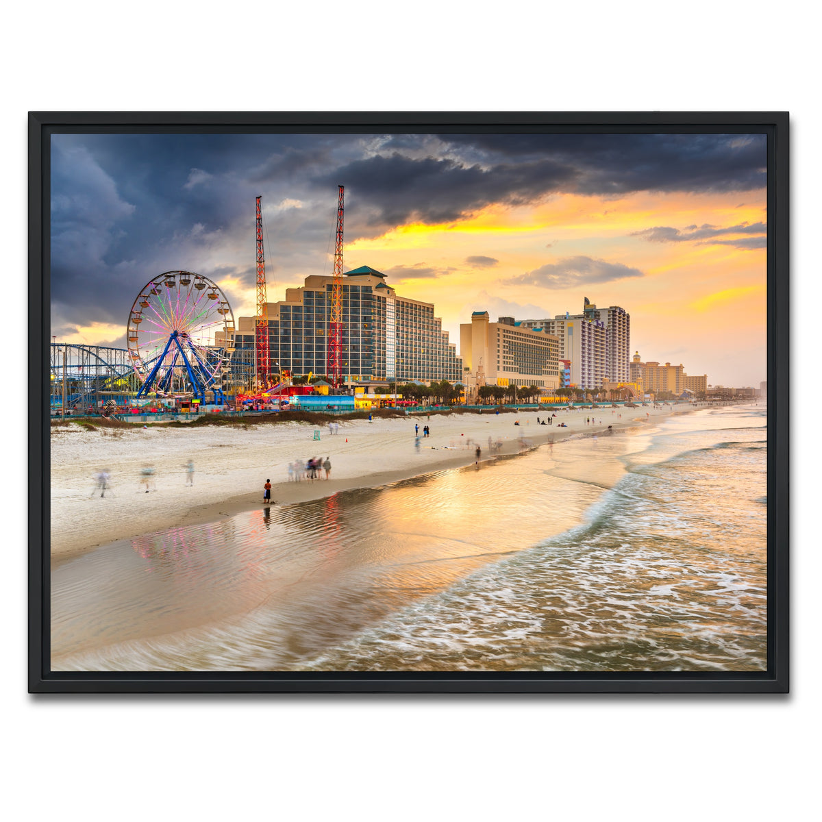 AUTO-MOCKUP WHITE | Daytona Beach | 1 Piece | Black Framed Canvas | group=4x3
