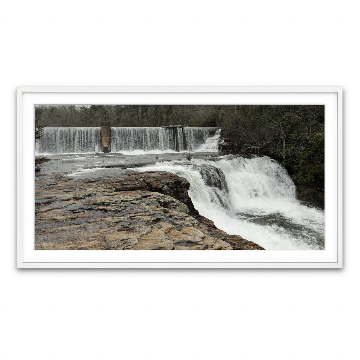 Framed Print 2x1 White