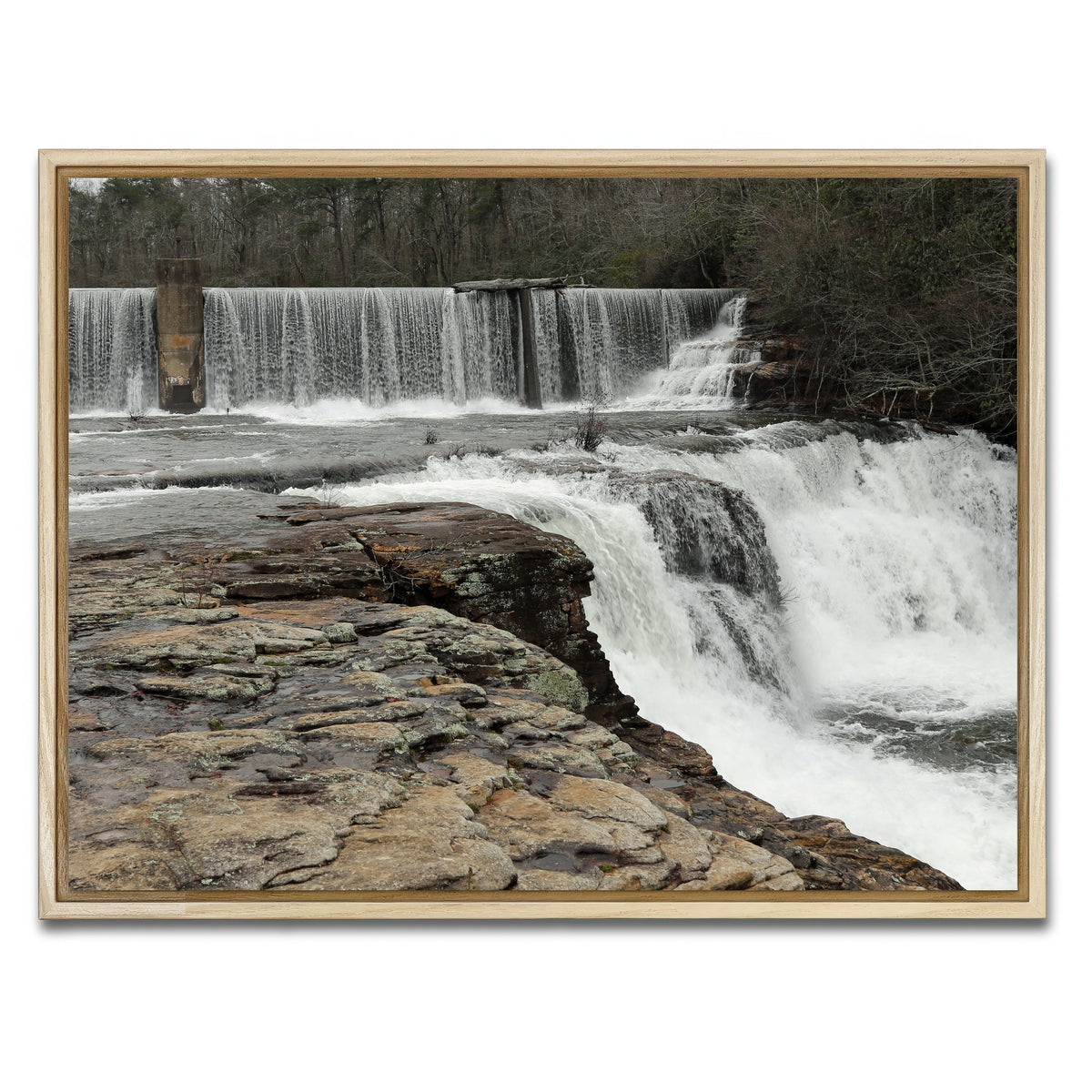 AUTO-MOCKUP WHITE | DeSoto Falls | 1 Piece | Natural Framed Canvas | group=4x3
