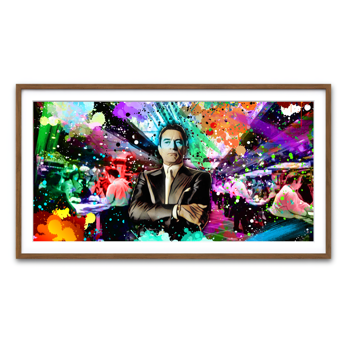 Framed Print 2x1 Walnut