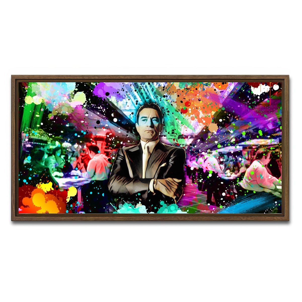 AUTO-MOCKUP WHITE | De Niro Casino | 1 Piece | Walnut Framed Canvas | group=2x1