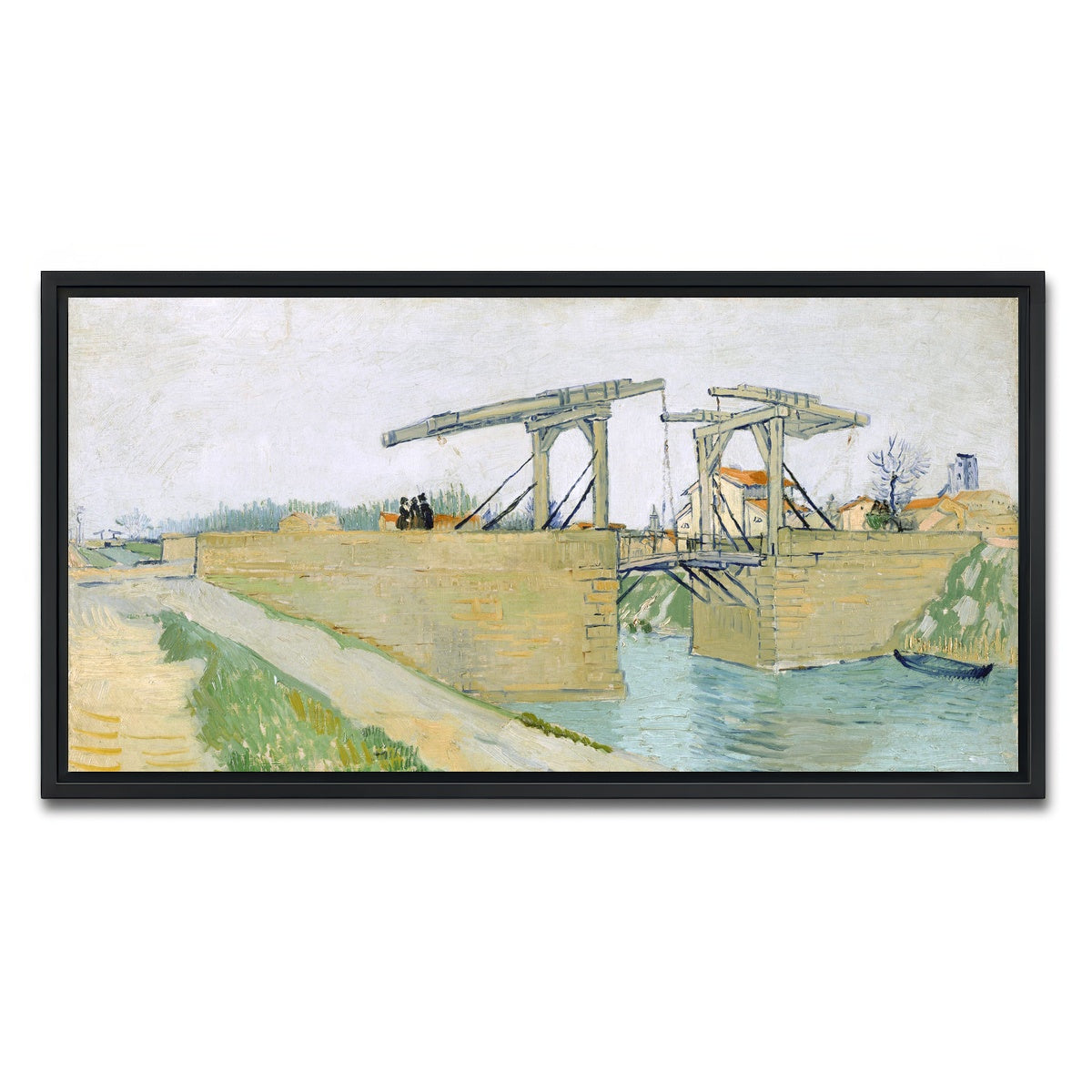 AUTO-MOCKUP WHITE | De brug van Langlois | 1 Piece | Black Framed Canvas | group=2x1