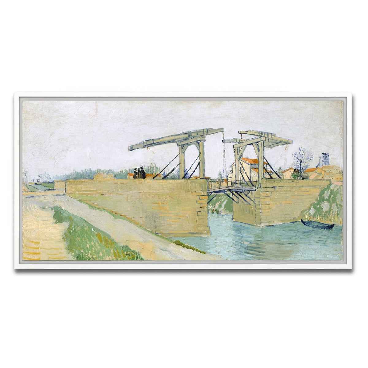 AUTO-MOCKUP WHITE | De brug van Langlois | 1 Piece | White Framed Canvas | group=2x1