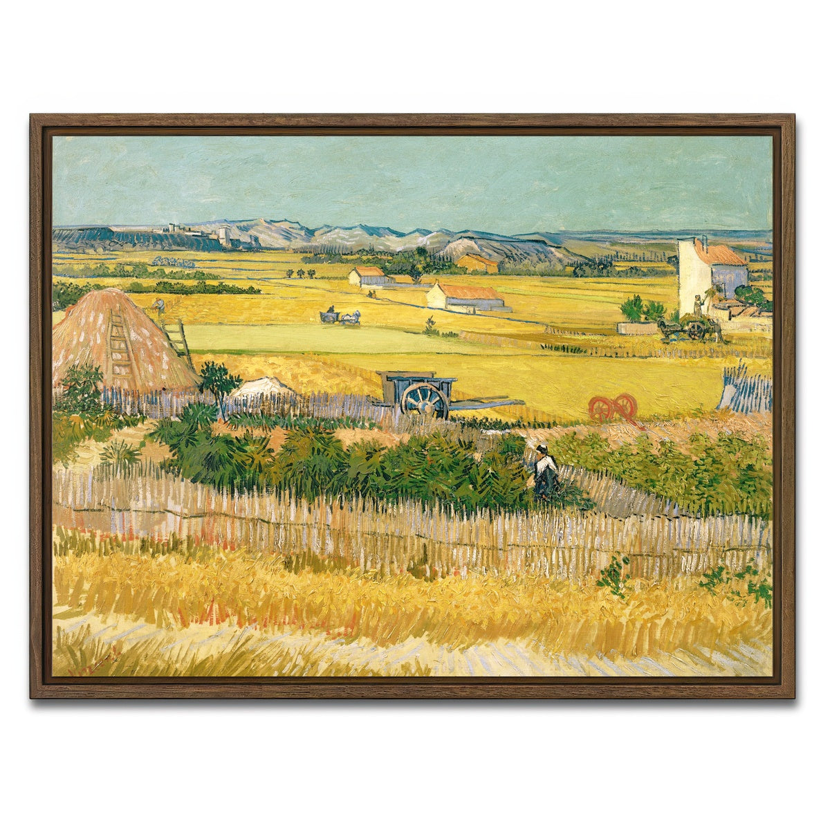 AUTO-MOCKUP WHITE | De oogst | 1 Piece | Walnut Framed Canvas | group=4x3