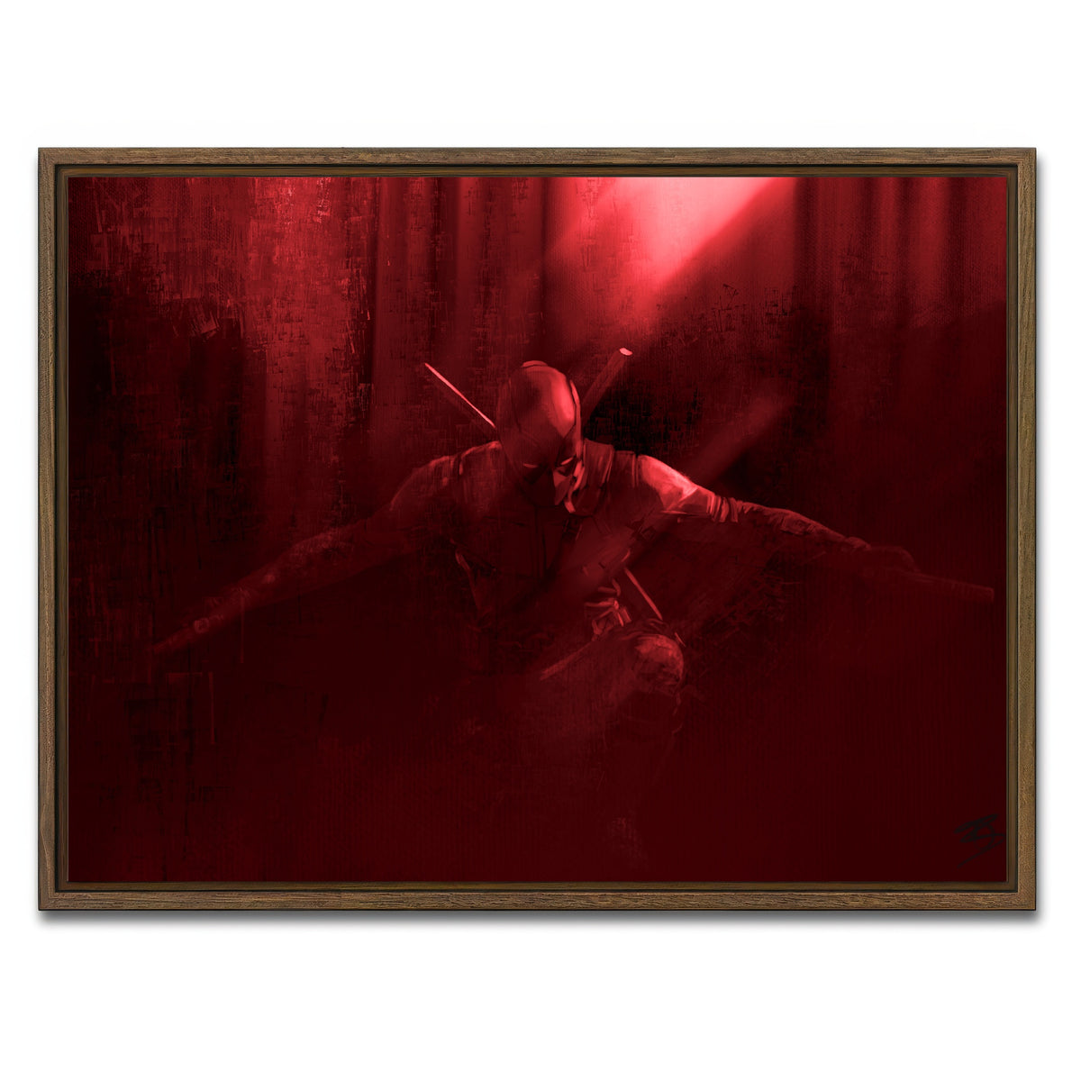 AUTO-MOCKUP WHITE | Dead | 1 Piece | Walnut Framed Canvas | group=4x3