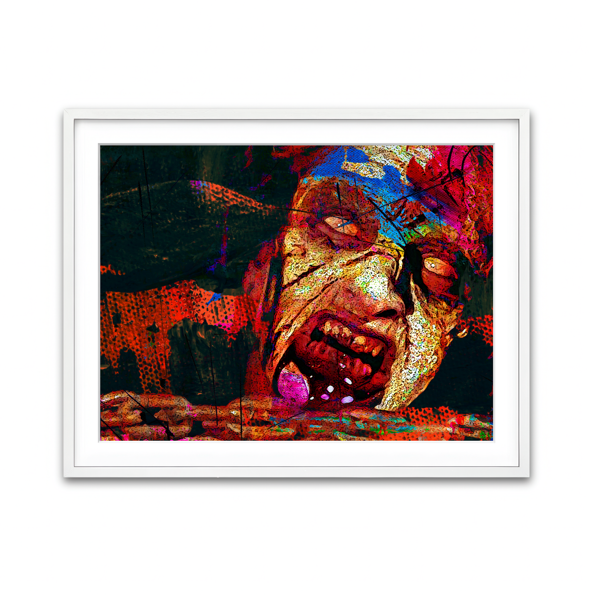 Framed Print 4x3 White