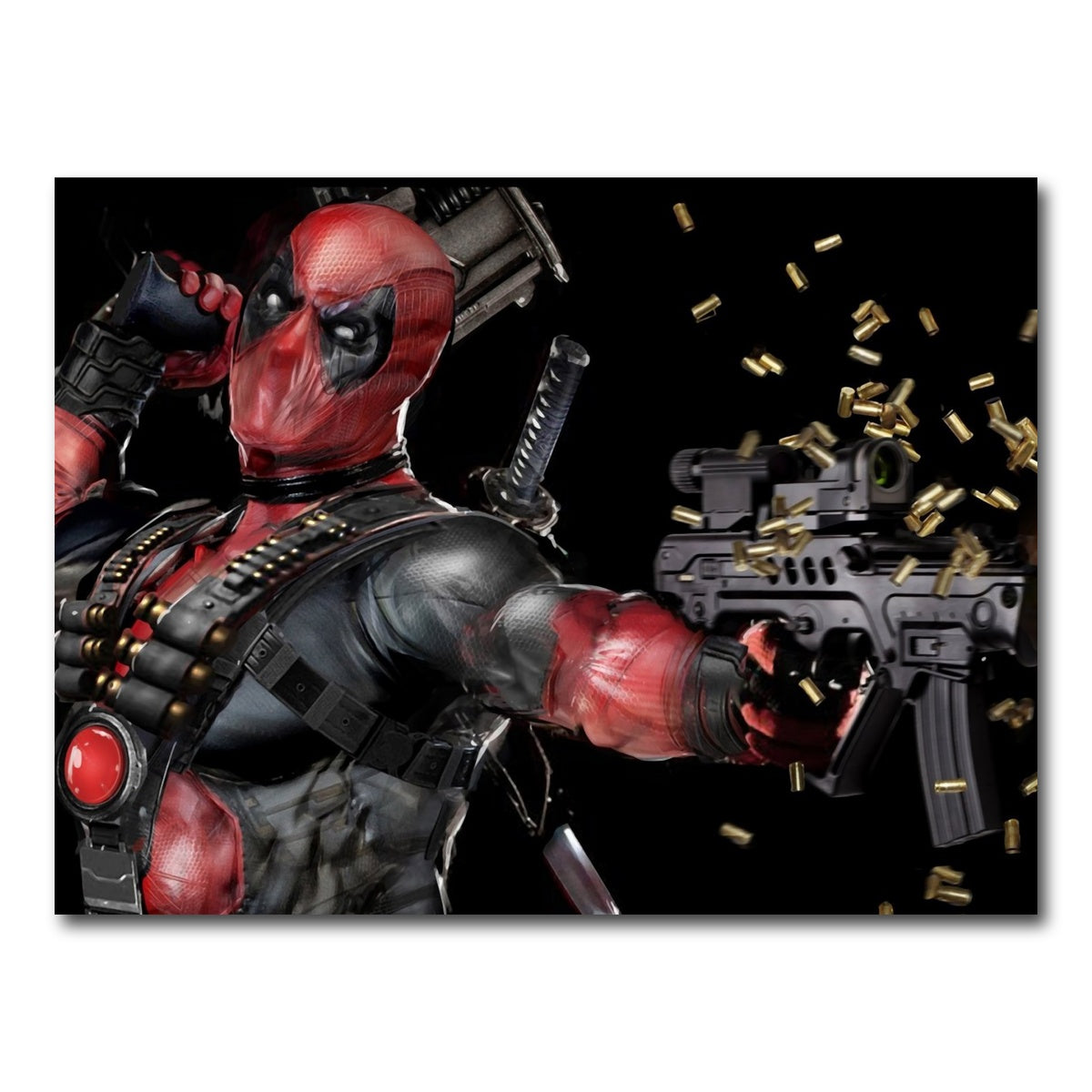 AUTO-MOCKUP WHITE | Deadpool | 1 Piece | Gallery Wrap Canvas | group=4x3