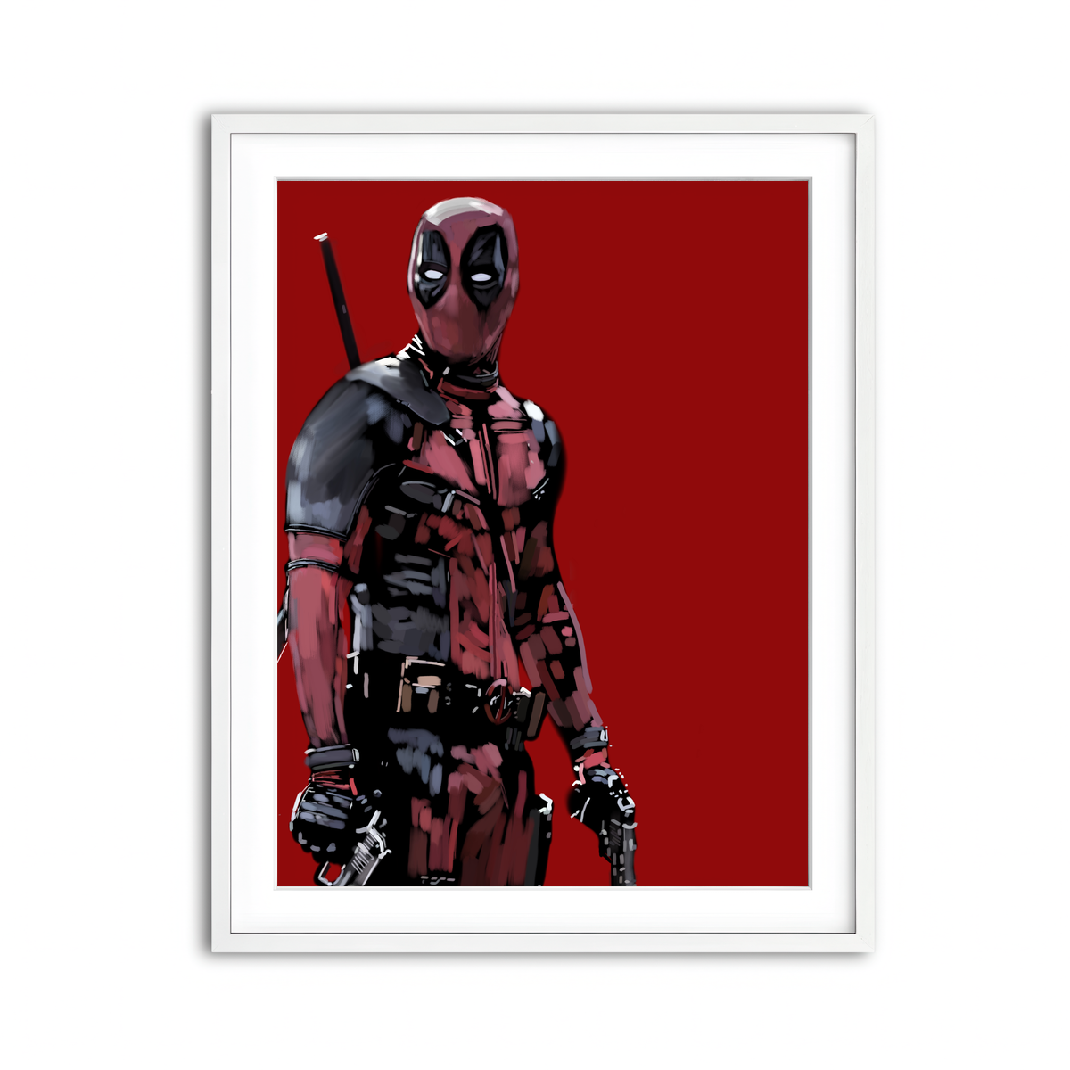 Framed Print 3x4 White