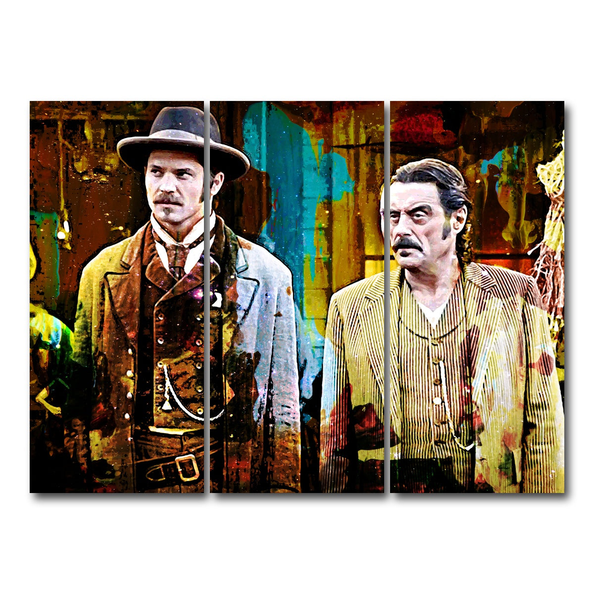 AUTO-MOCKUP WHITE | Deadwood | 3 Piece | Gallery Wrap Canvas | group=8x18