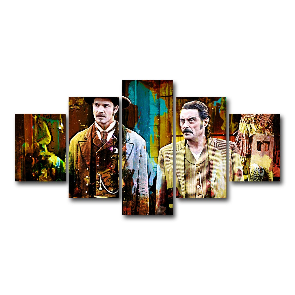 AUTO-MOCKUP WHITE | Deadwood | 5 Piece | Gallery Wrap Canvas | group=5_short