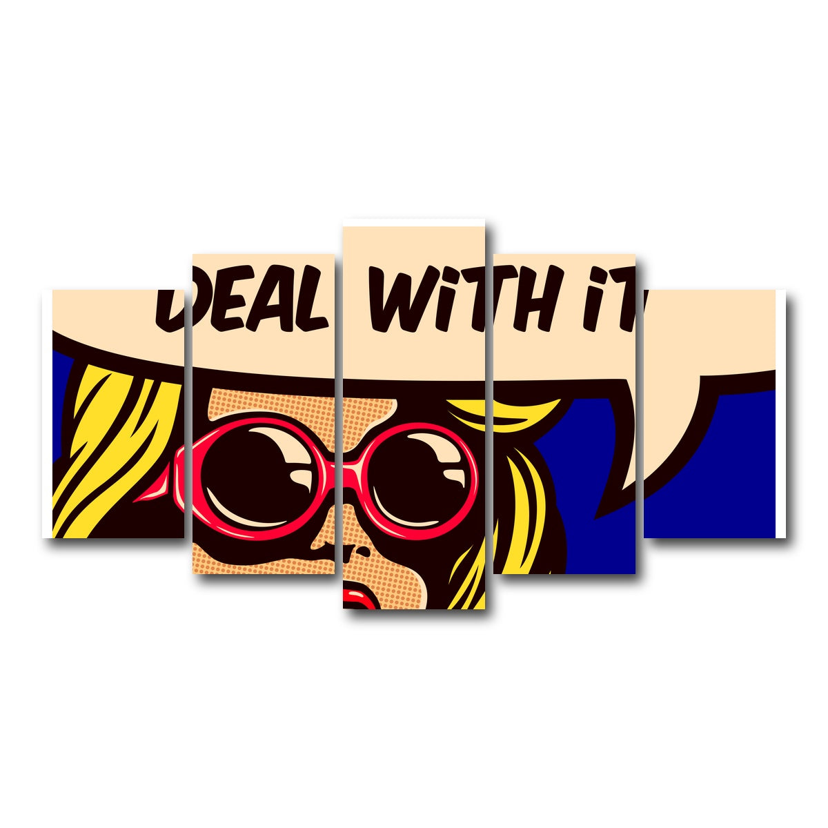 AUTO-MOCKUP WHITE | Deal With it | 5 Piece | Gallery Wrap Canvas | group=5_normal