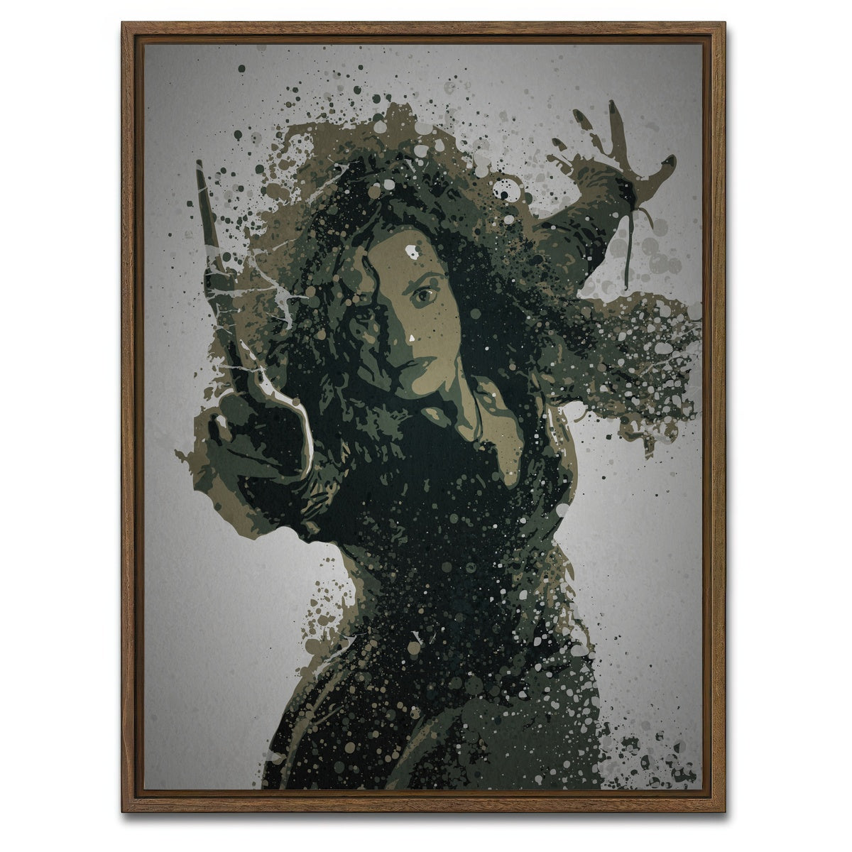 AUTO-MOCKUP WHITE | Death Eater | 1 Piece | Walnut Framed Canvas | group=3x4