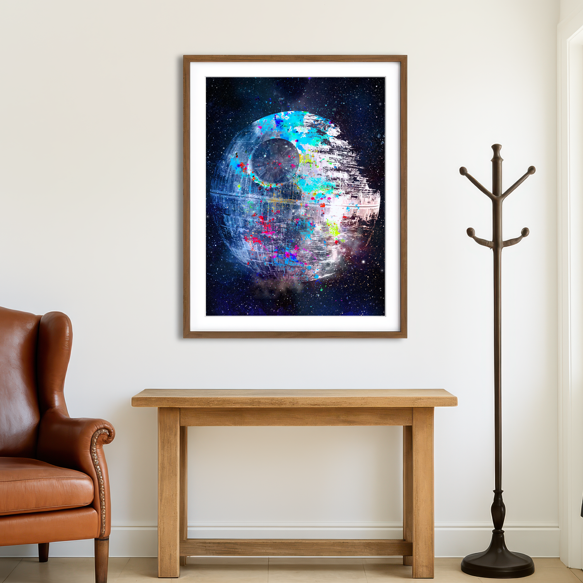 AUTO-MOCKUP ROOM | Death Star Wall Art
