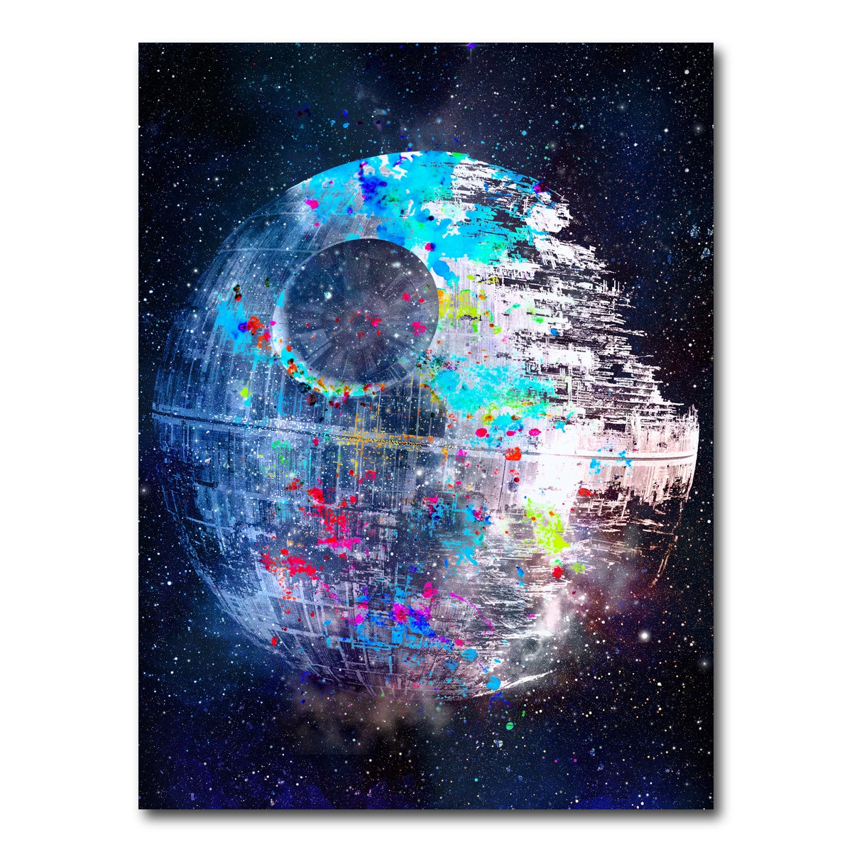 AUTO-MOCKUP WHITE | Death Star | 1 Piece | Gallery Wrap Canvas | group=3x4