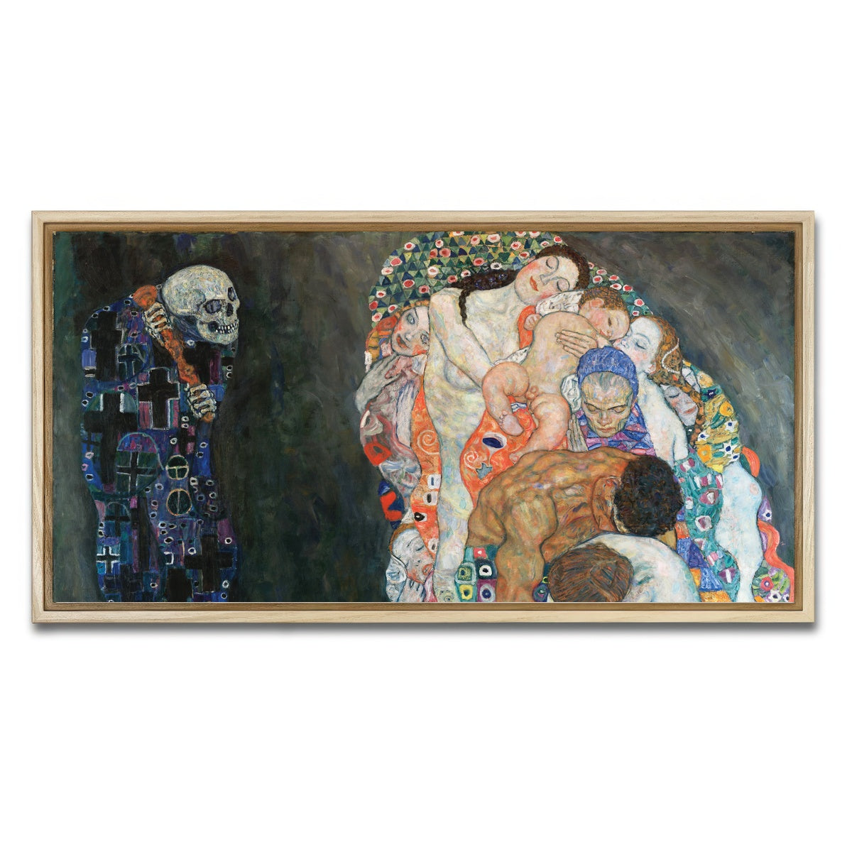 AUTO-MOCKUP WHITE | Death and Life | 1 Piece | Natural Framed Canvas | group=2x1