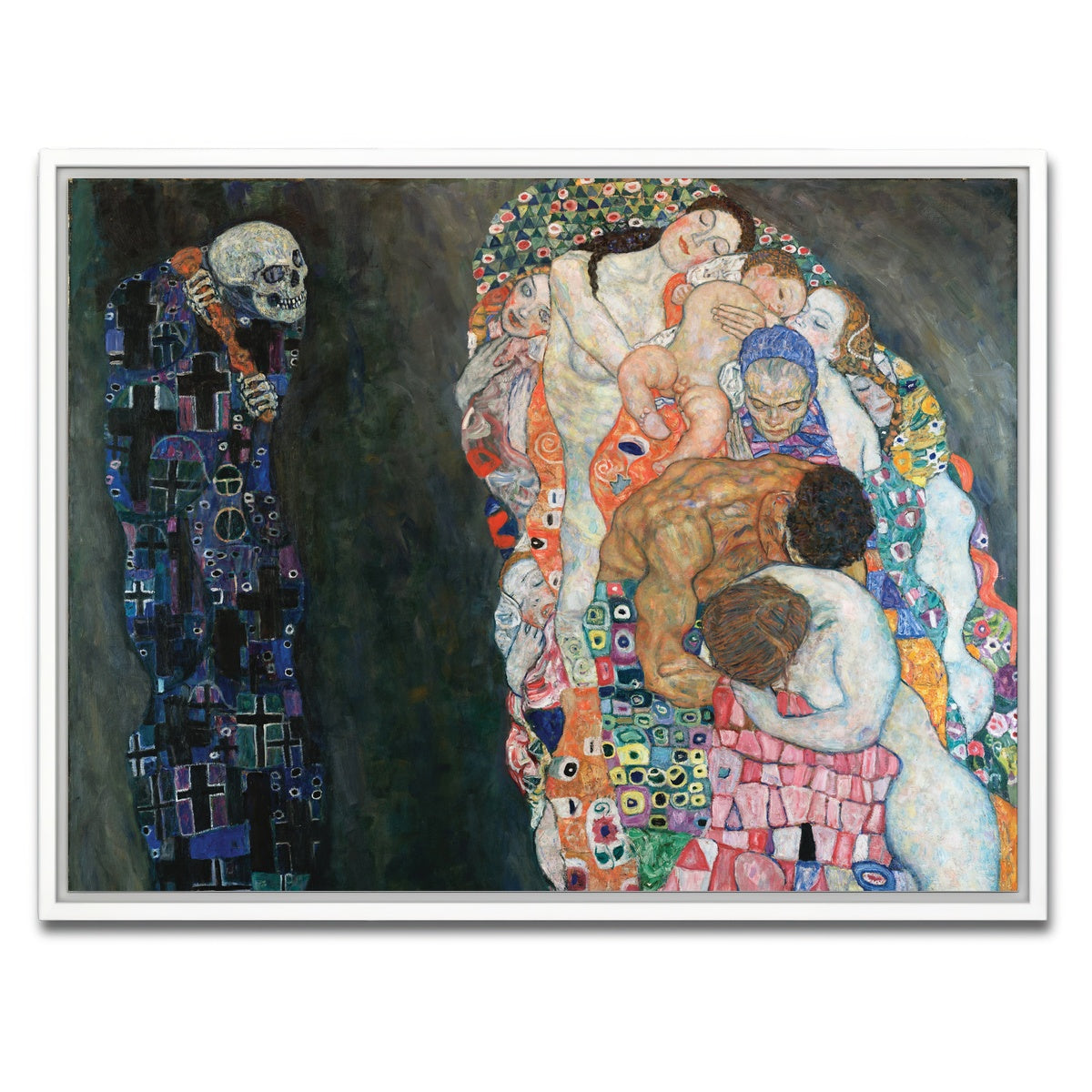 AUTO-MOCKUP WHITE | Death and Life | 1 Piece | White Framed Canvas | group=4x3