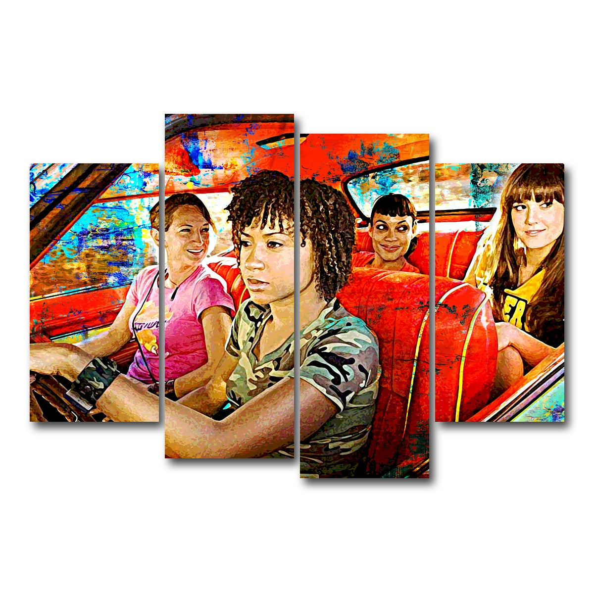 AUTO-MOCKUP WHITE | Deathproof | 4 Piece | Gallery Wrap Canvas | group=4_short