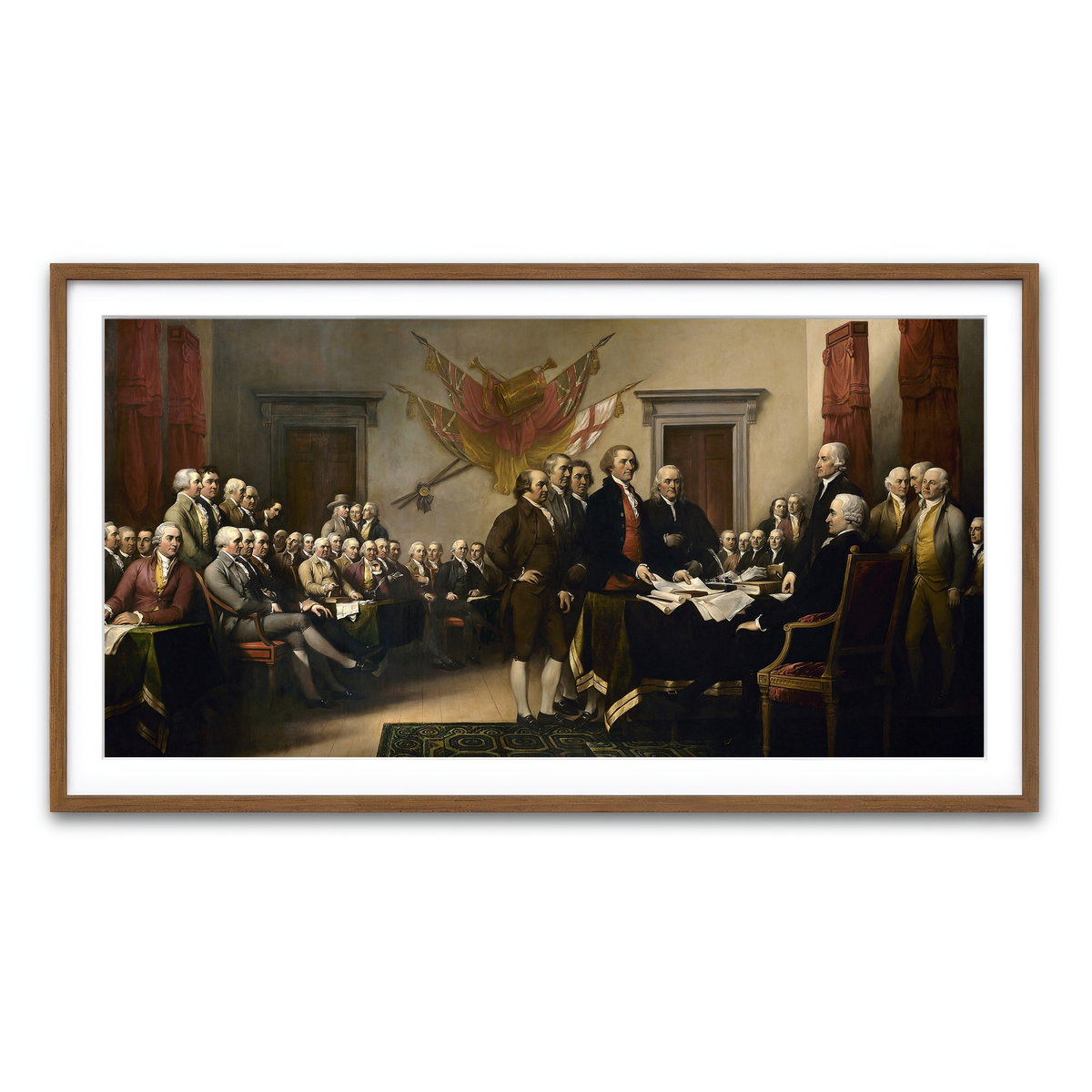 Framed Print 2x1 Walnut