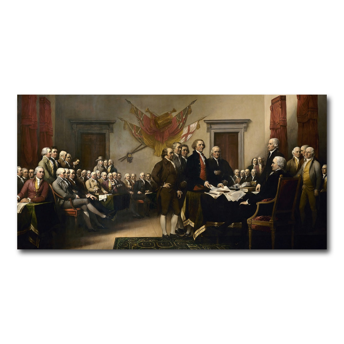 AUTO-MOCKUP WHITE | Declaration of Independence | 1 Piece | Gallery Wrap Canvas | group=2x1