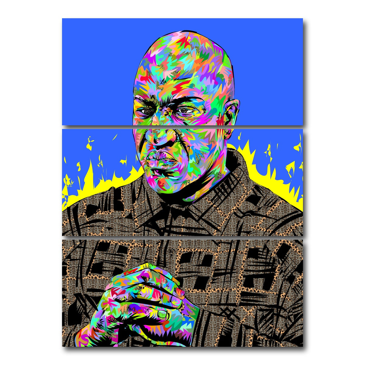 AUTO-MOCKUP WHITE | Deebo RIP | 3 Piece | Gallery Wrap Canvas | group=8x18_stacked