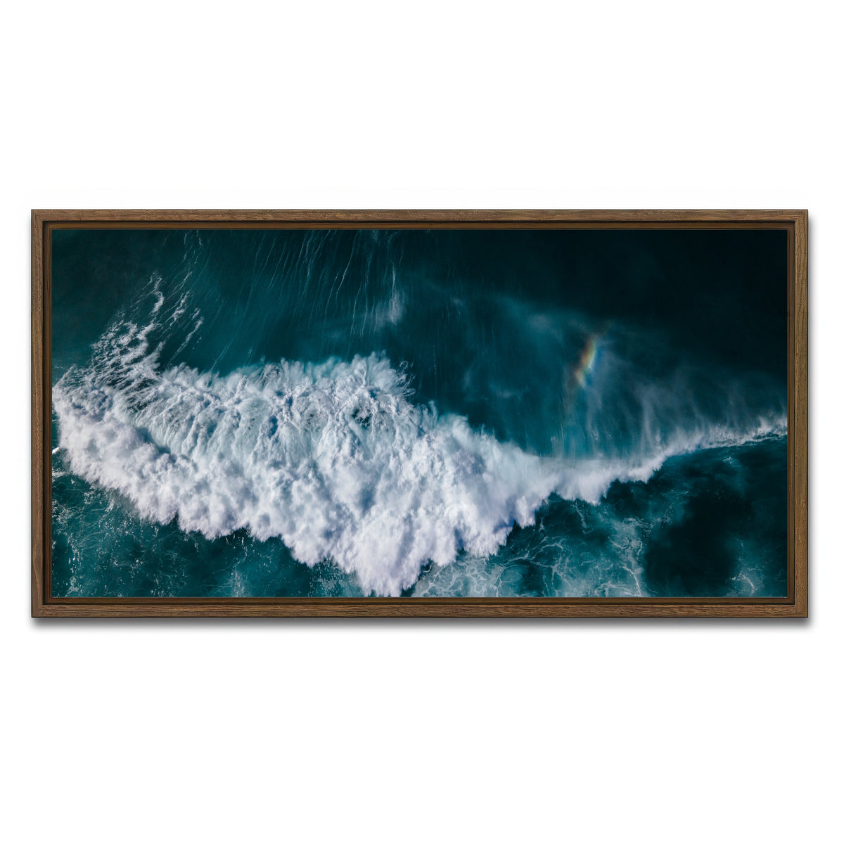 AUTO-MOCKUP WHITE | Deep Blues | 1 Piece | Walnut Framed Canvas | group=2x1