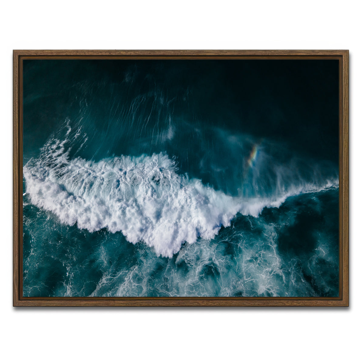 AUTO-MOCKUP WHITE | Deep Blues | 1 Piece | Walnut Framed Canvas | group=4x3
