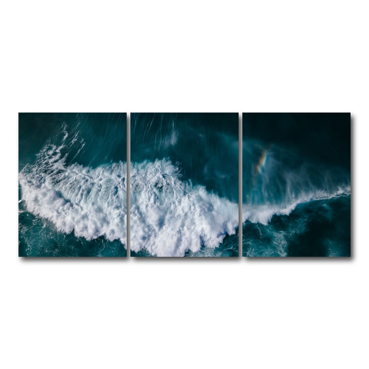 AUTO-MOCKUP WHITE | Deep Blues | 3 Piece | Gallery Wrap Canvas | group=18x24