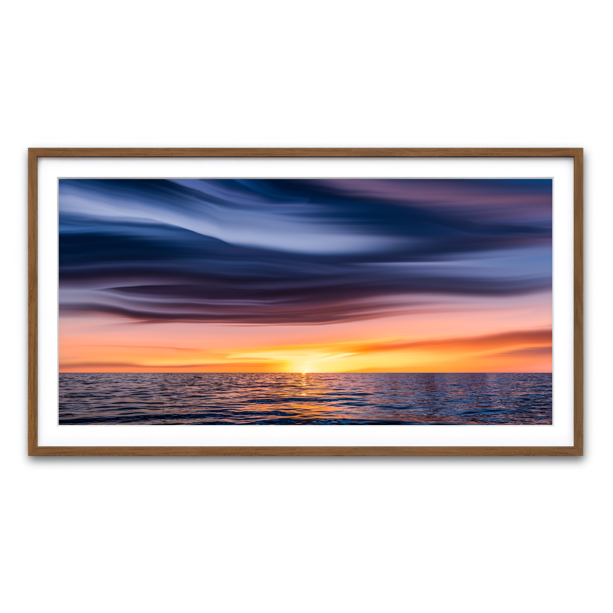 Framed Print 2x1 Walnut