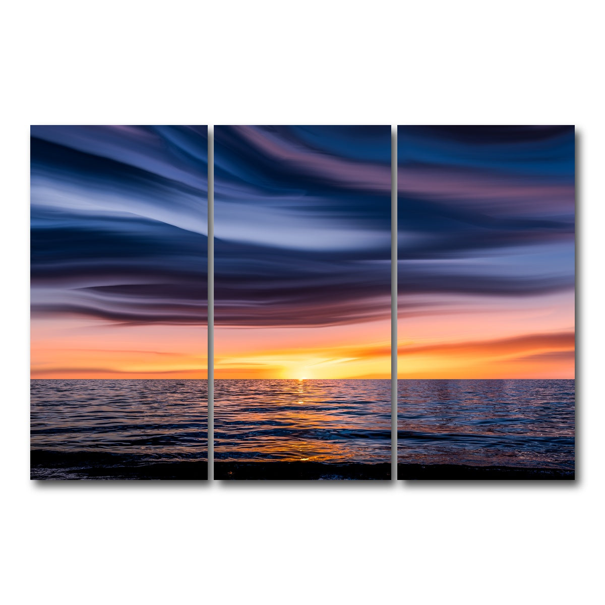 AUTO-MOCKUP WHITE | Deep Purple | 3 Piece | Gallery Wrap Canvas | group=12x24