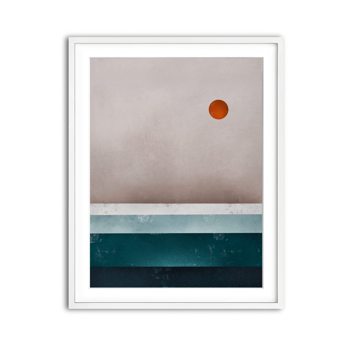 Framed Print 3x4 White