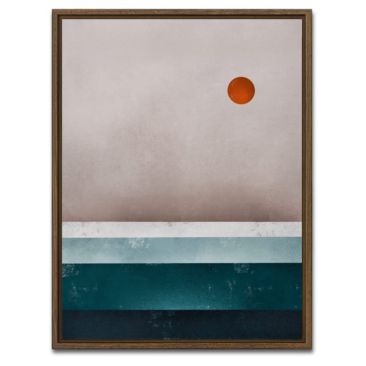 AUTO-MOCKUP WHITE | Deep Shades | 1 Piece | Walnut Framed Canvas | group=3x4