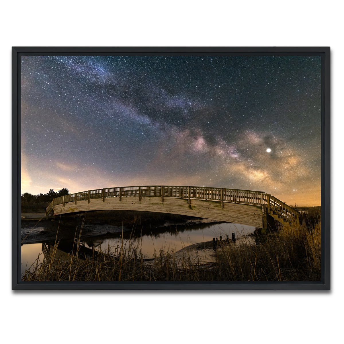 AUTO-MOCKUP WHITE | Deep Space | 1 Piece | Black Framed Canvas | group=4x3