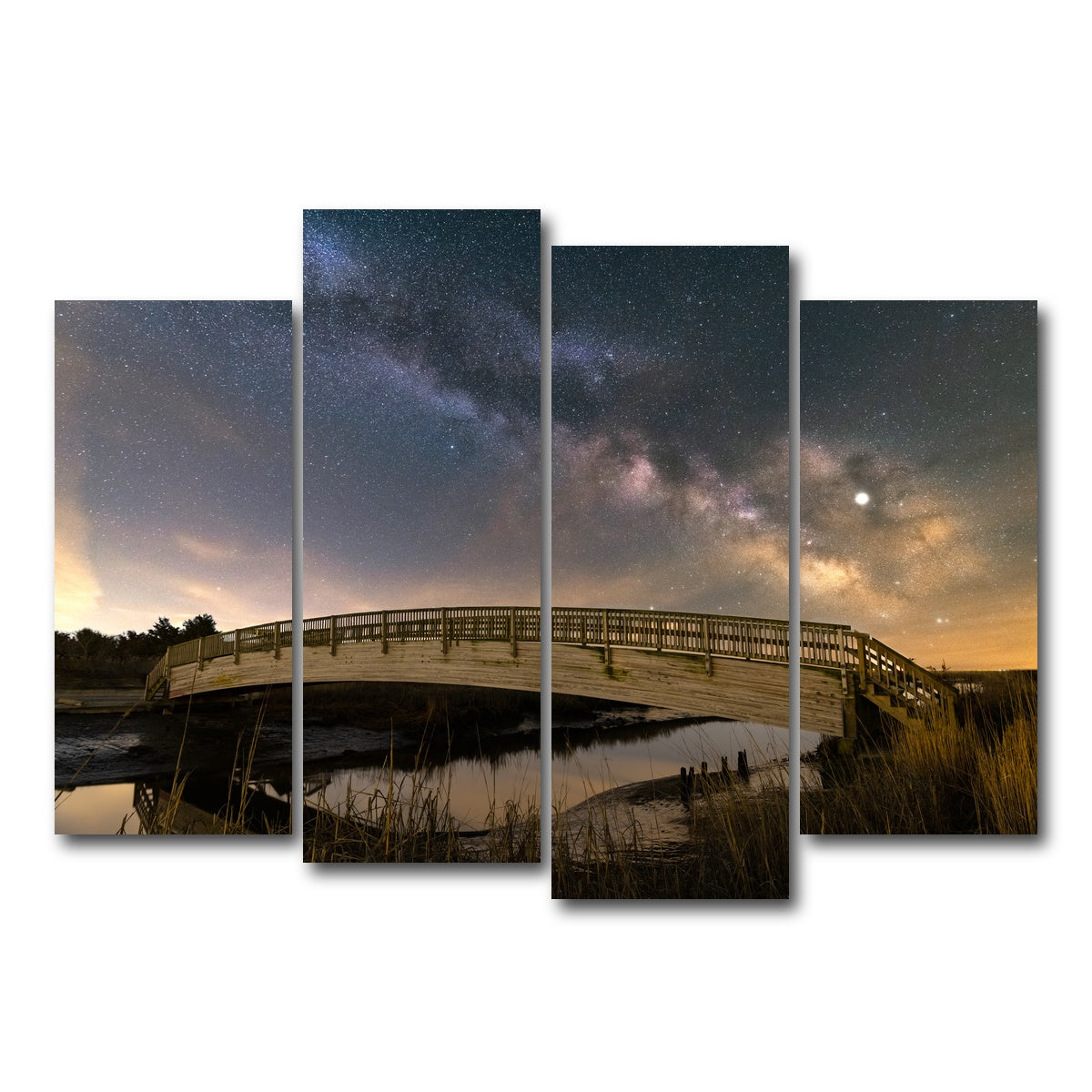 AUTO-MOCKUP WHITE | Deep Space | 4 Piece | Gallery Wrap Canvas | group=4_normal
