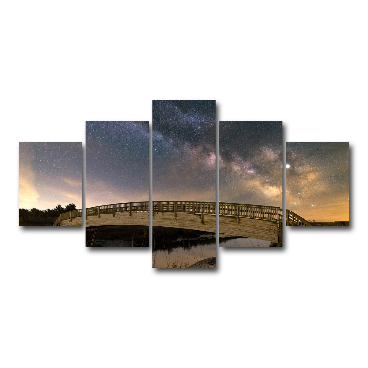 AUTO-MOCKUP WHITE | Deep Space | 5 Piece | Gallery Wrap Canvas | group=5_short