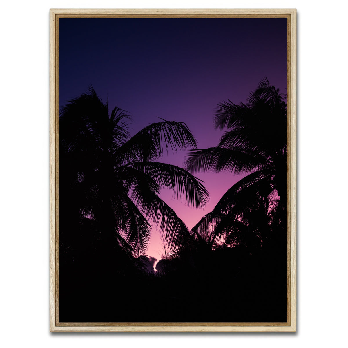 AUTO-MOCKUP WHITE | Deep Sunset | 1 Piece | Natural Framed Canvas | group=3x4