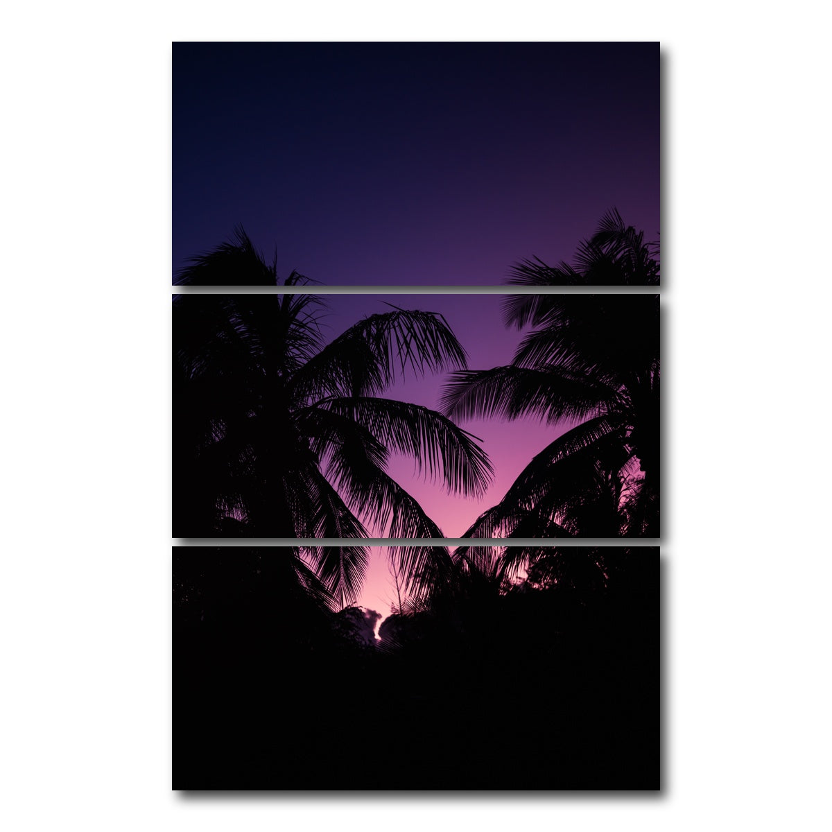 AUTO-MOCKUP WHITE | Deep Sunset | 3 Piece | Gallery Wrap Canvas | group=12x24_stacked