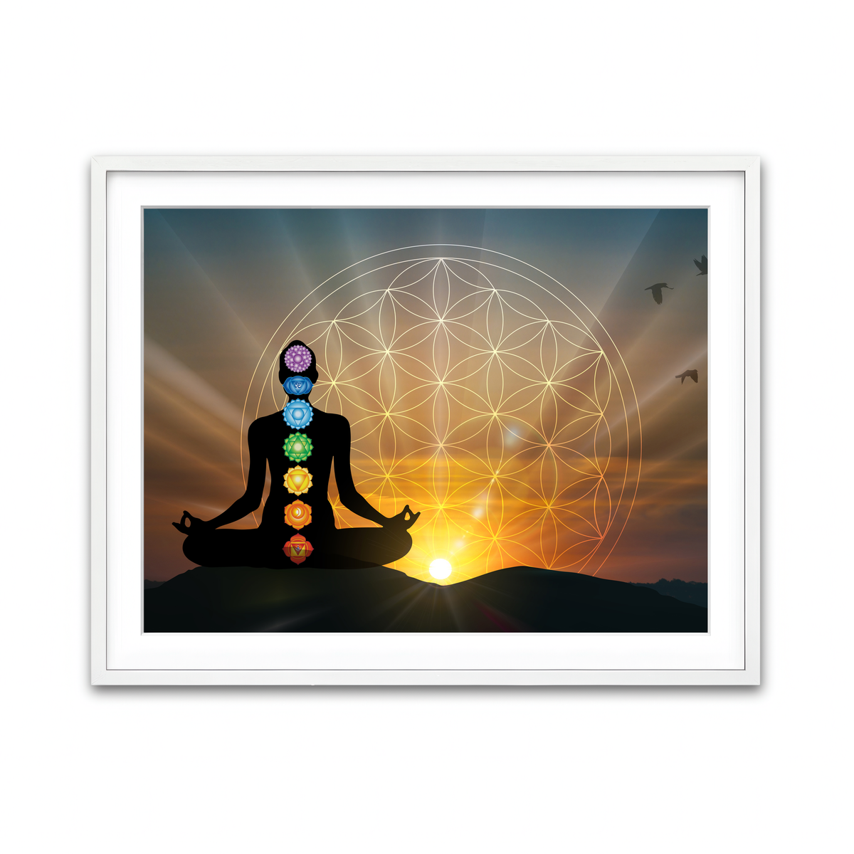 Framed Print 4x3 White