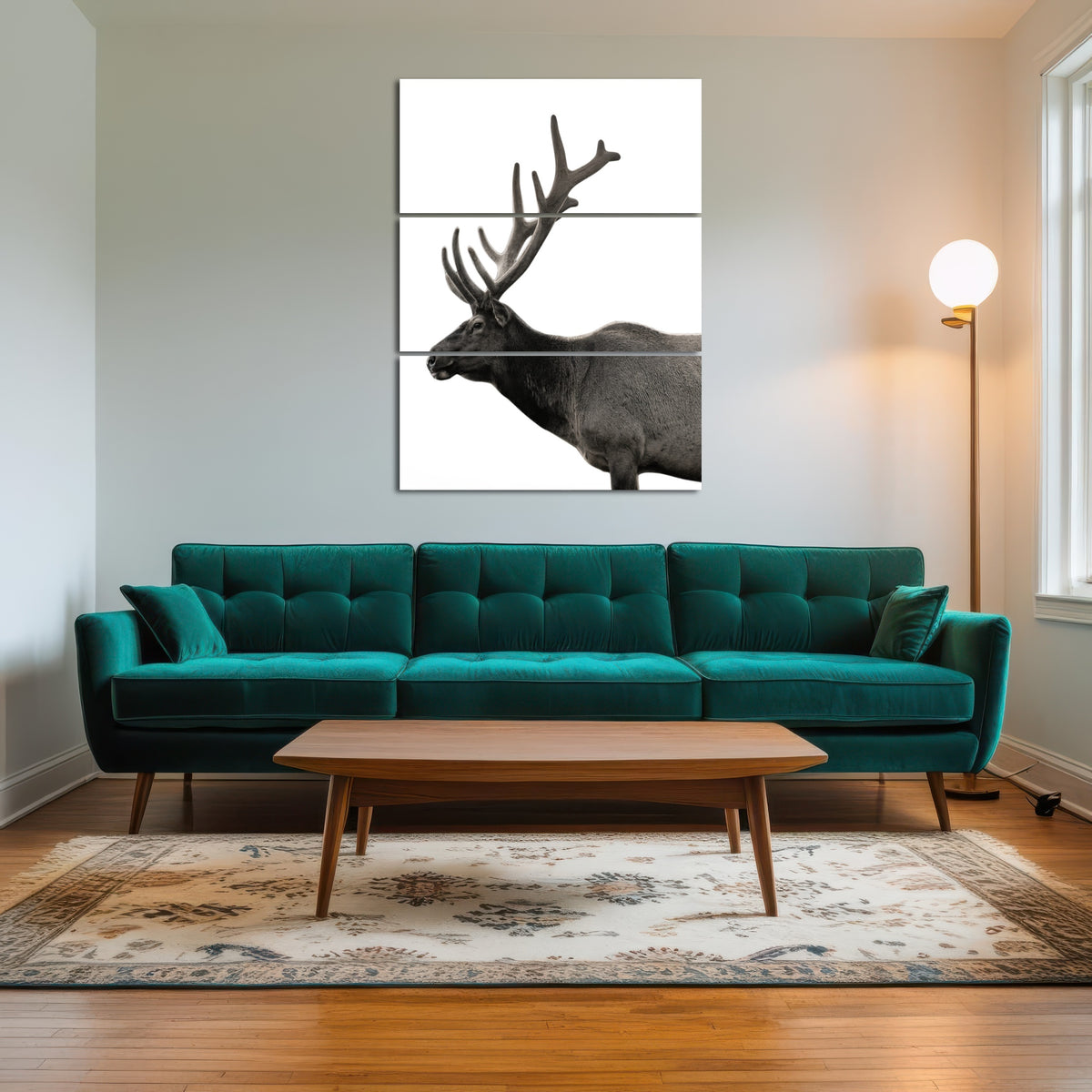 AUTO-MOCKUP ROOM | Deer Grayscale