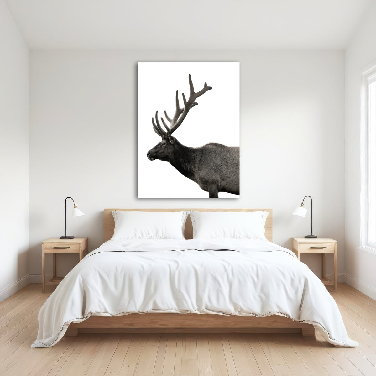 AUTO-MOCKUP ROOM | Deer Grayscale